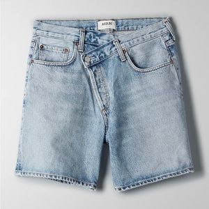 Agolde Criss Cross Jean Shorts